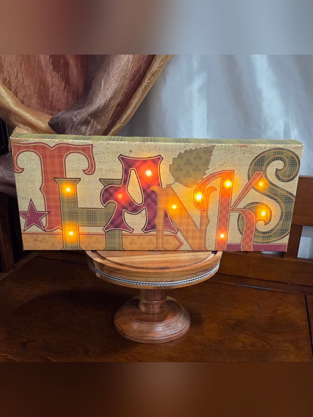 Kirklands 6x15 Art LED Harvest Glow